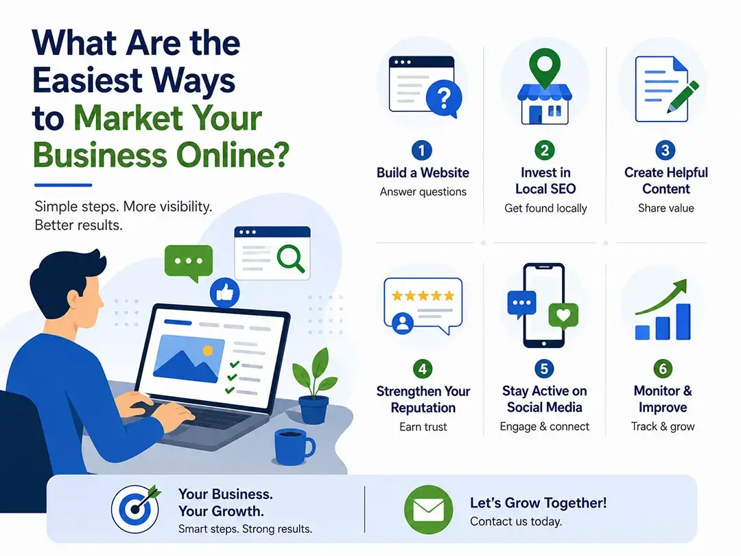 What Are the Easiest Ways to Market Your Business Online?