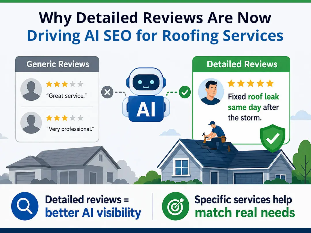 Why Detailed Reviews Are Now Driving AI SEO for Roofing Services